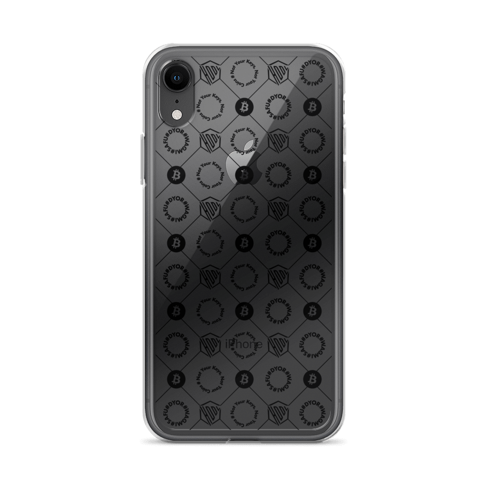 HODL iPhone Silikon Clear Case "First Edition Black" - HODL.ag