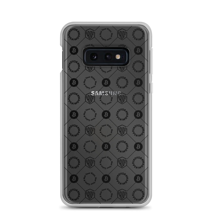 HODL Samsung Silikon Clear Case "First Edition Black" - HODL.ag