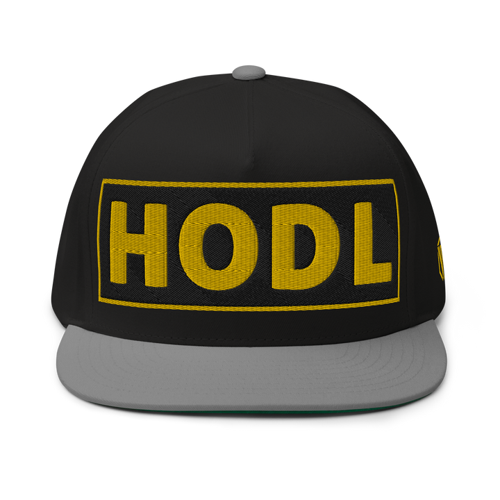 HODL Flat Bill-Cap Gold