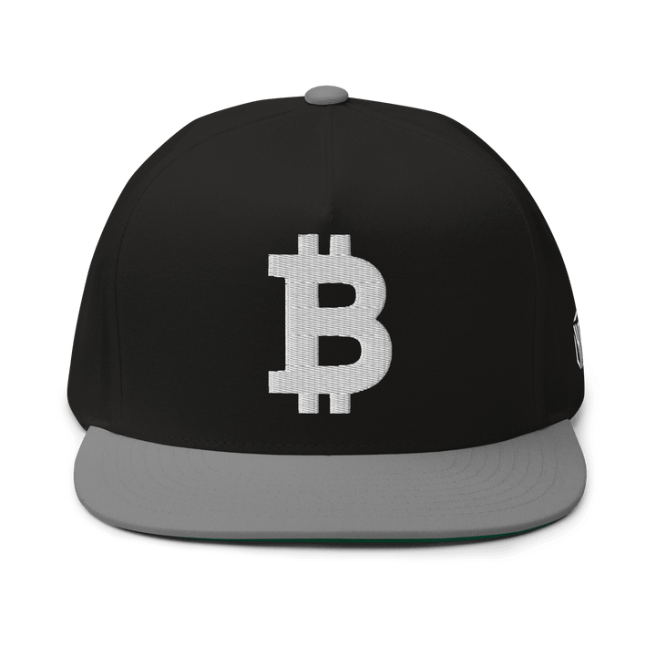 Bitcoin Cap Flat Bill Weiß 3D – Crypto Cap | HODL.ag