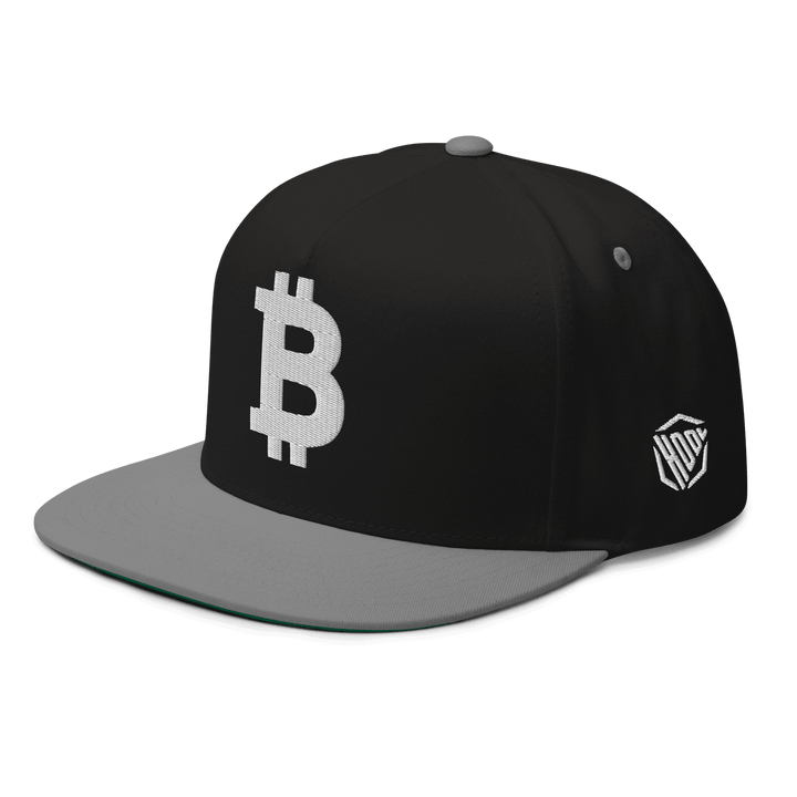 Bitcoin Cap Flat Bill Weiß 3D – Crypto Cap | HODL.ag