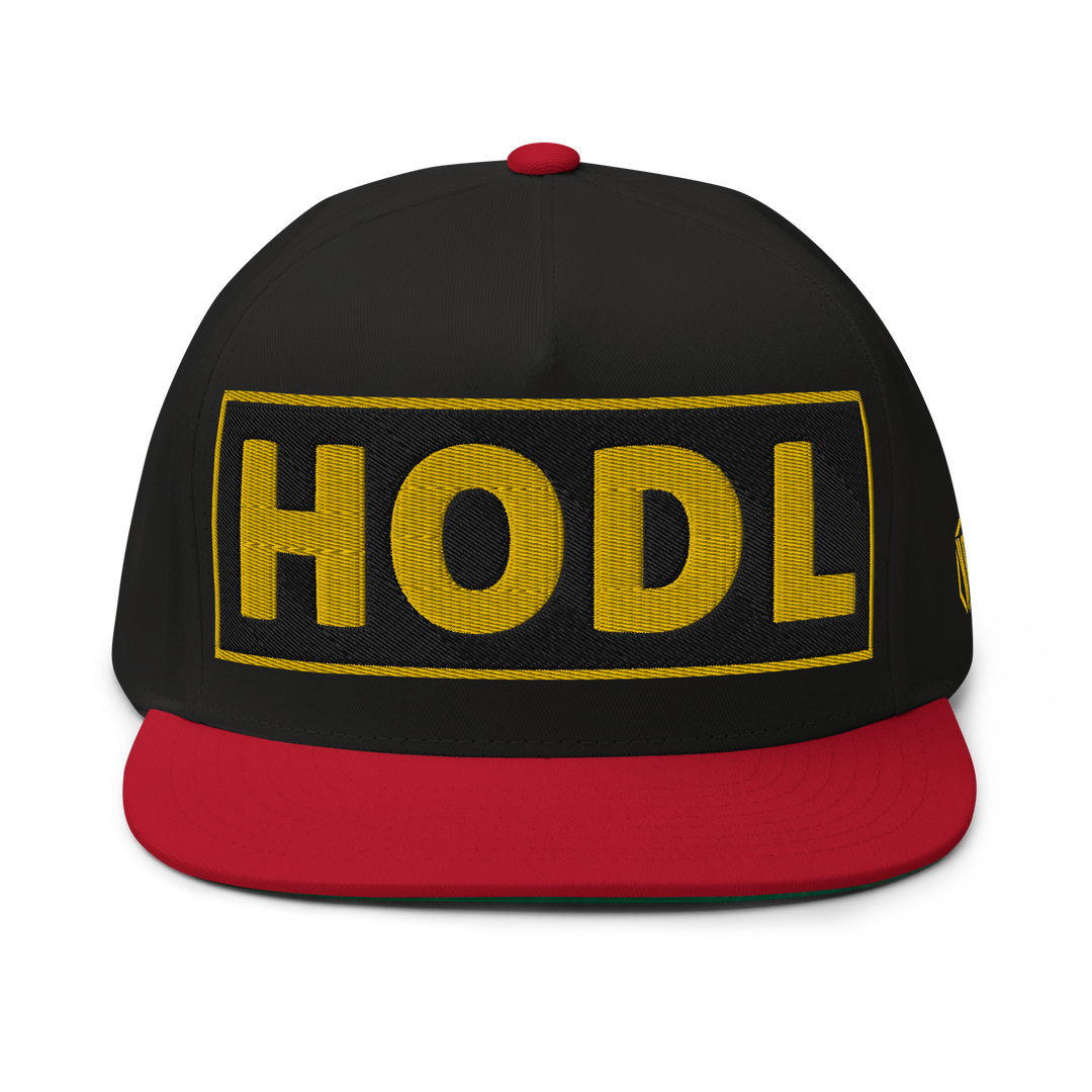 HODL Flat Bill-Cap Gold