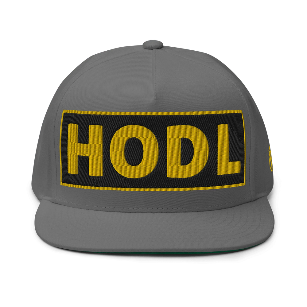 HODL Flat Bill-Cap Gold – Crypto Cap | HODL.ag