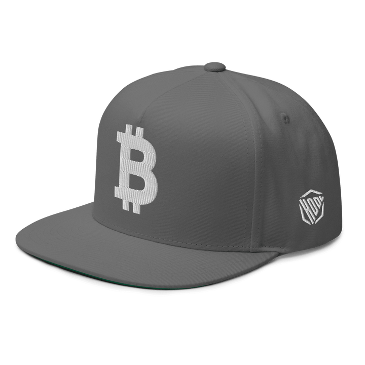 Bitcoin Cap Flat Bill Weiß 3D – Crypto Cap | HODL.ag