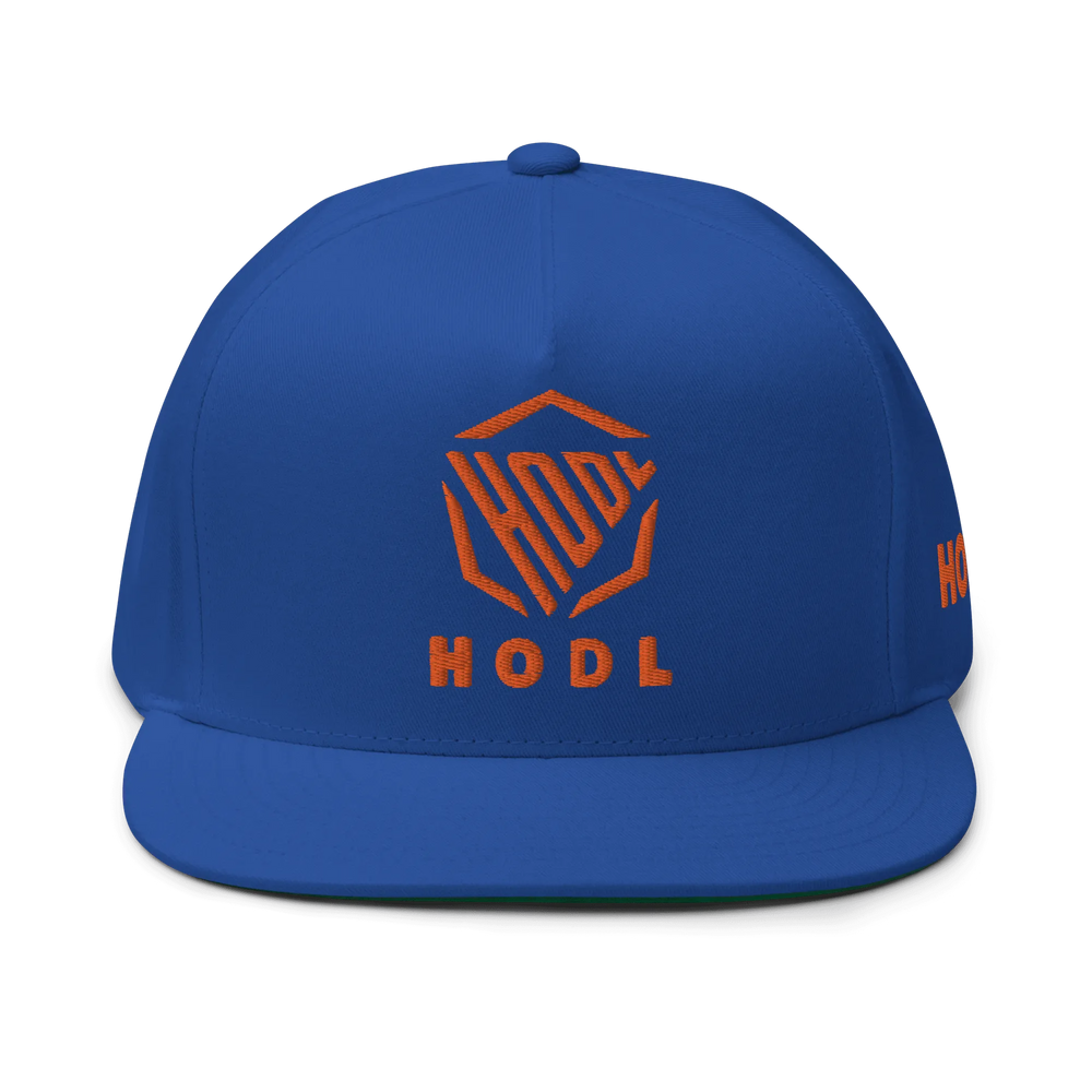 HODL Flat Bill-Cap Logo Orange – Crypto Cap | HODL.ag