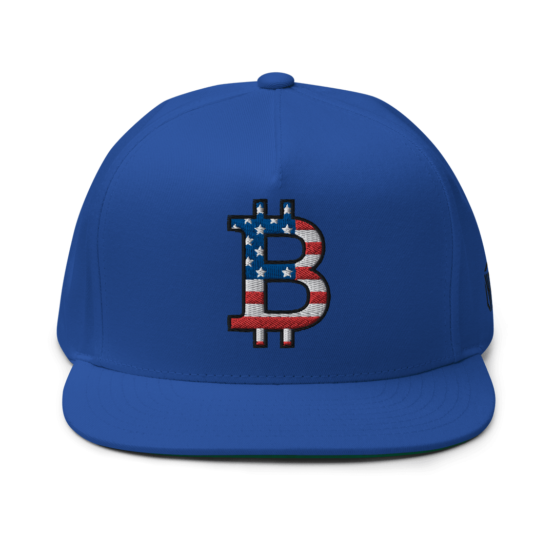 Bitcoin Cap USA Edition Flat Bill 3D