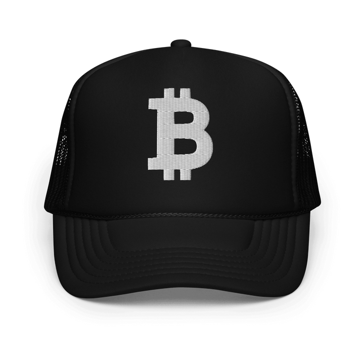 Bitcoin Trucker-Cap Foam White 3D