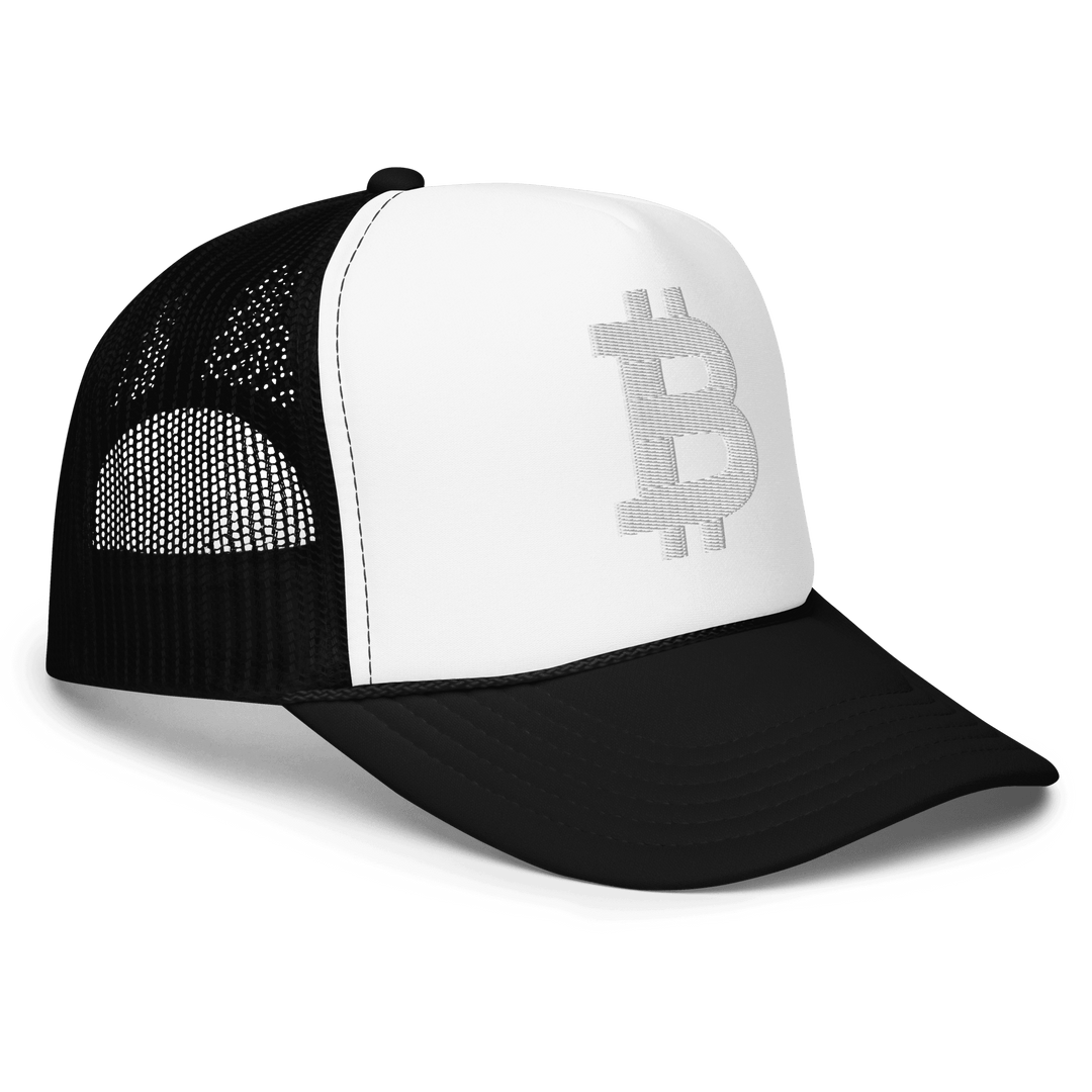 Bitcoin Trucker-Cap Foam White 3D