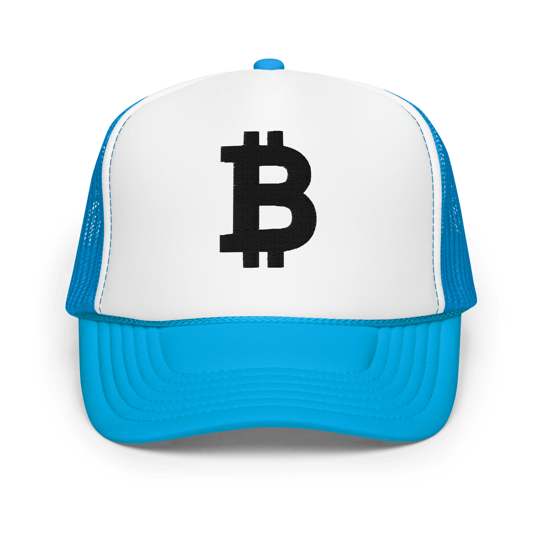 Bitcoin Cap Trucker-Cap Foam Schwarz 3D – Crypto Cap | HODL.ag