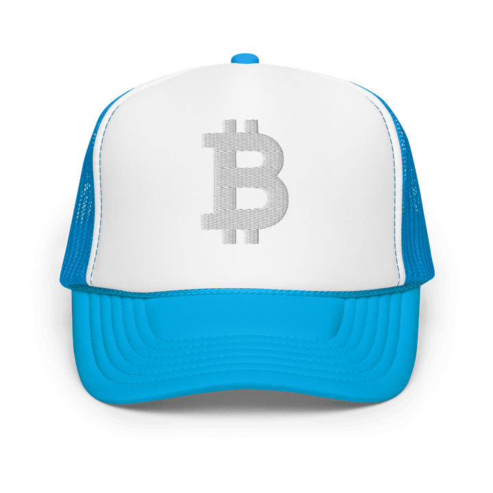 Bitcoin Trucker-Cap Foam White 3D