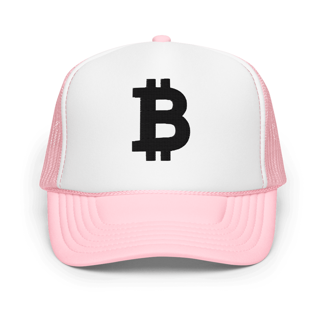 Bitcoin Trucker-Cap Foam Black 3D