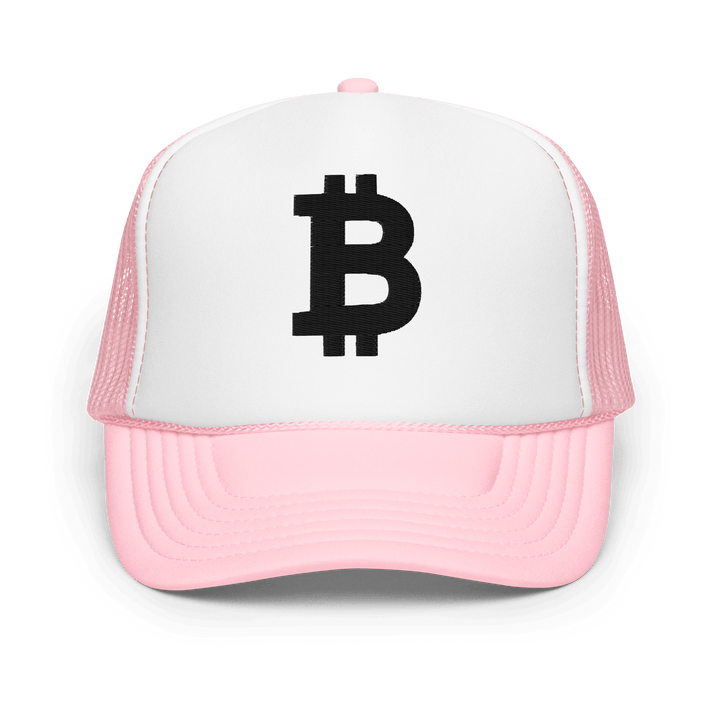 Bitcoin Trucker-Cap Foam Black 3D