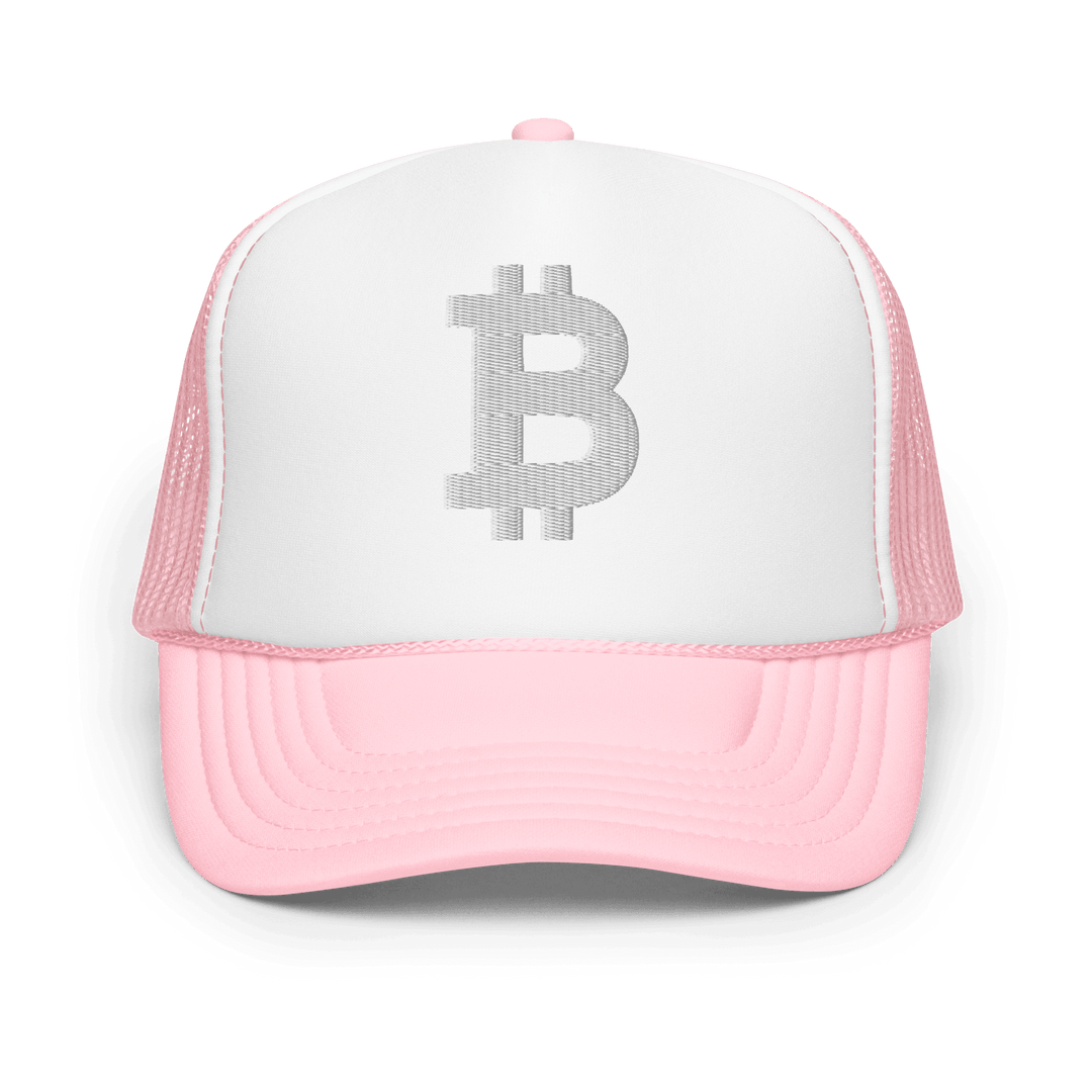 Bitcoin Trucker-Cap Foam White 3D