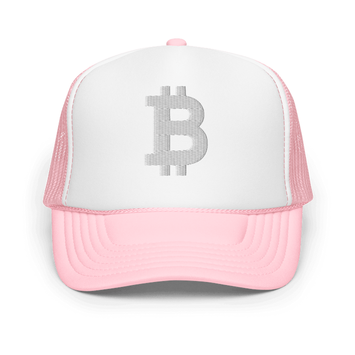 Bitcoin Trucker-Cap Foam White 3D