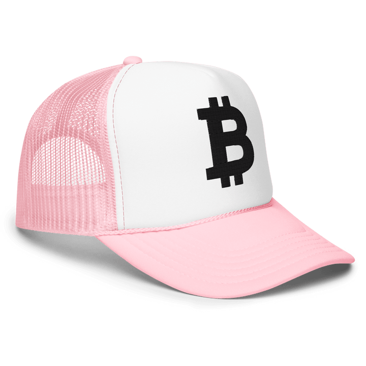 Bitcoin Trucker-Cap Foam Black 3D