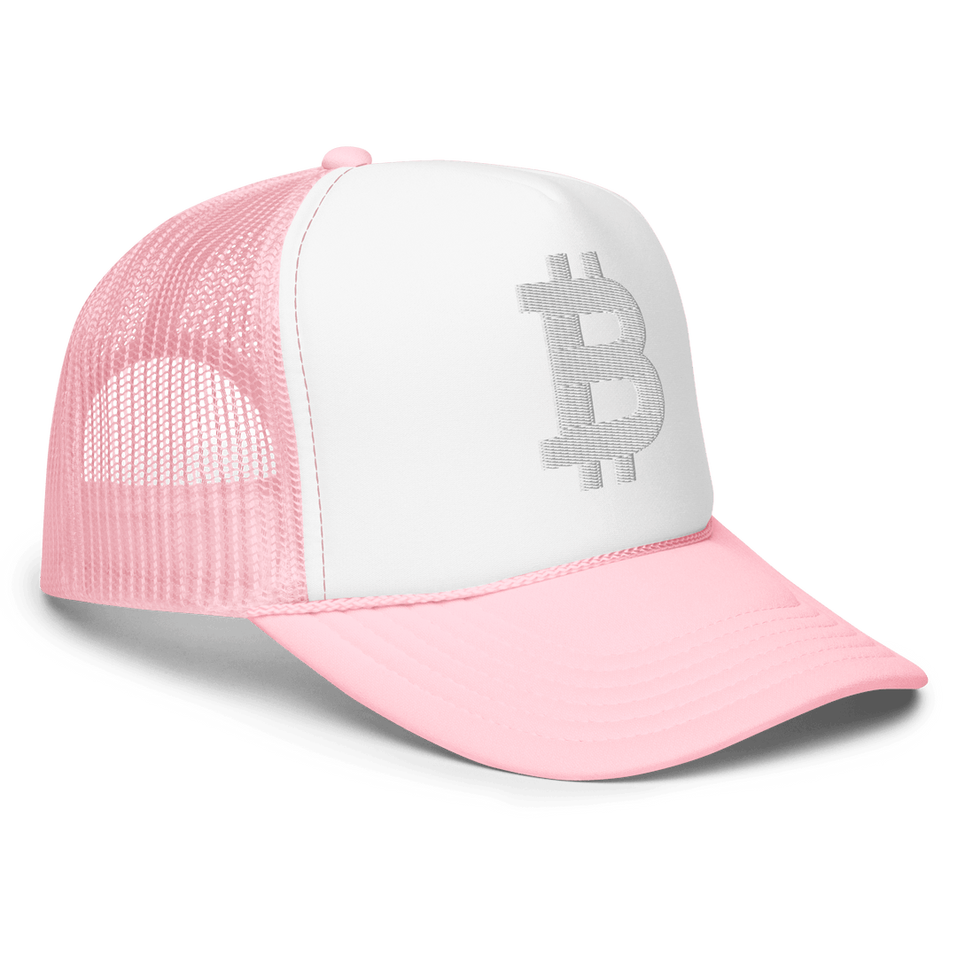 Bitcoin Trucker-Cap Foam White 3D