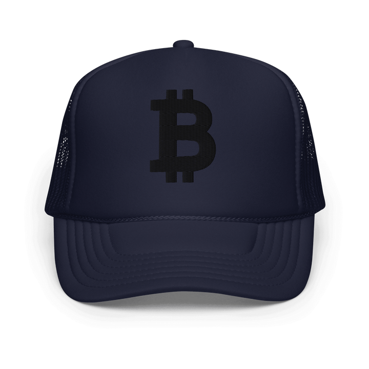 Bitcoin Trucker-Cap Foam Black 3D