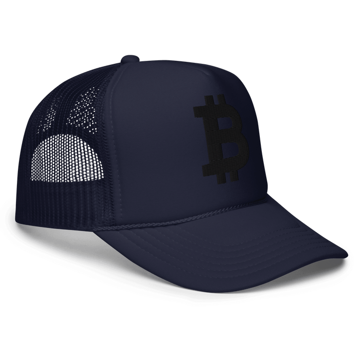 Bitcoin Trucker-Cap Foam Black 3D