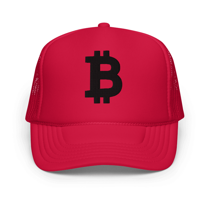 Bitcoin Trucker-Cap Foam Black 3D