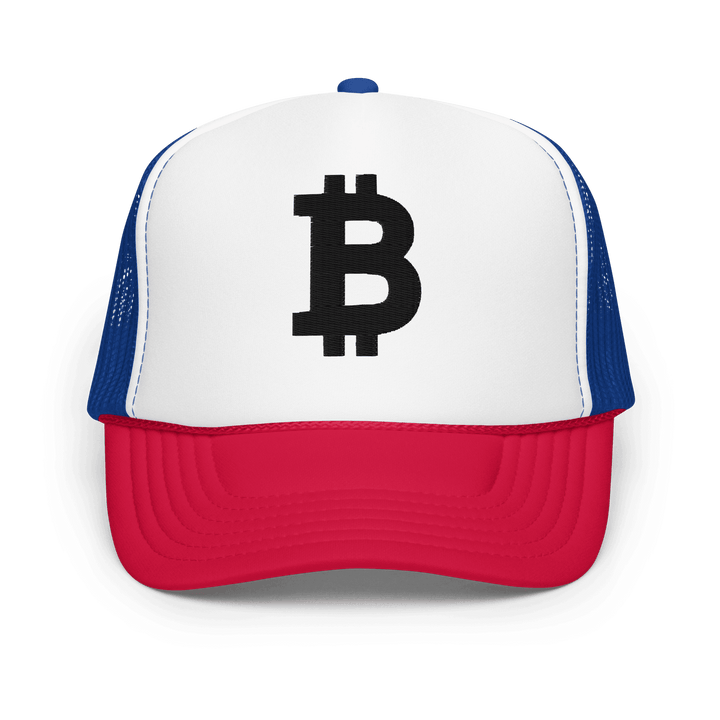 Bitcoin Cap Trucker-Cap Foam Schwarz 3D – Crypto Cap | HODL.ag