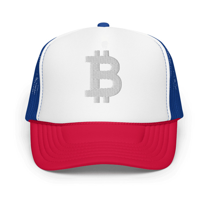 Bitcoin Trucker-Cap Foam White 3D