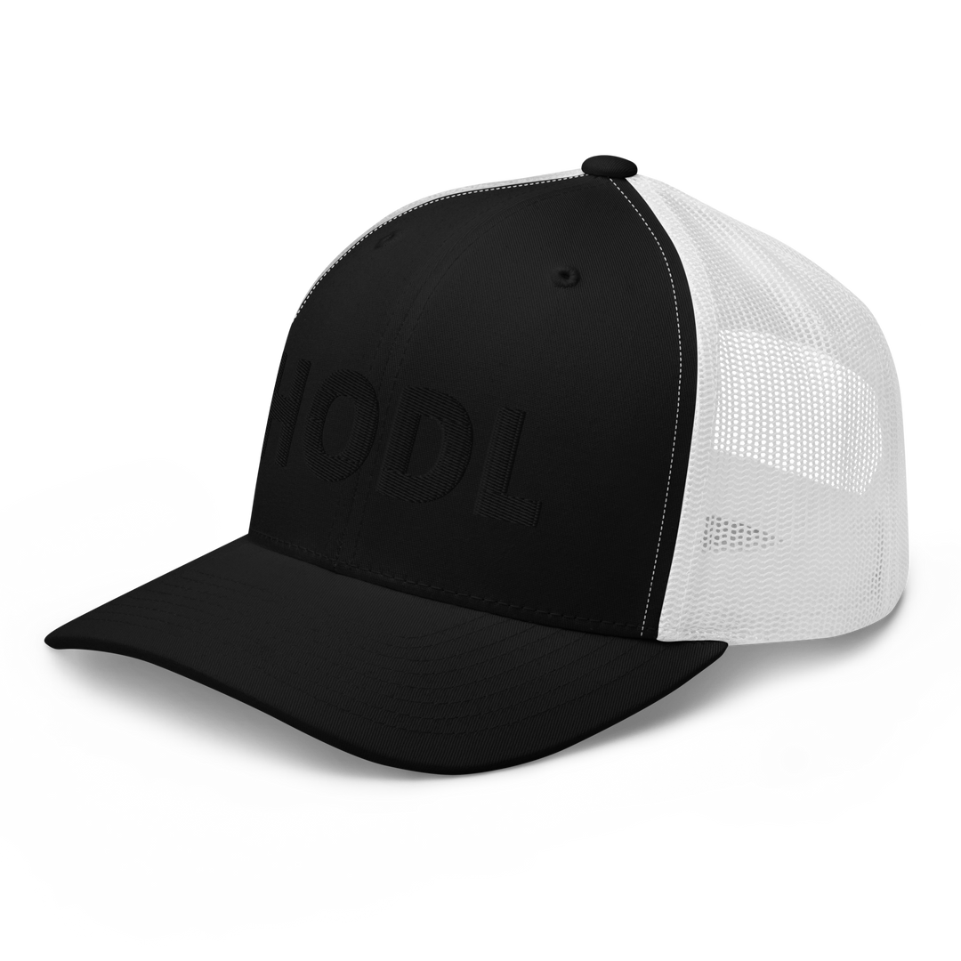 HODL Trucker Cap Black 3D