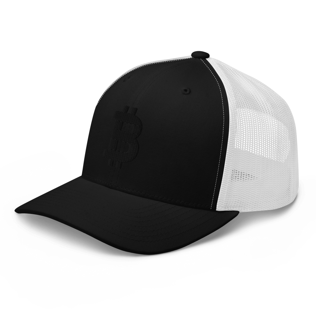 Bitcoin Trucker Cap – 3D Embroidery in Black