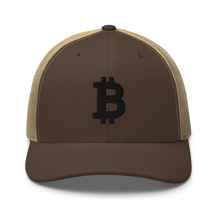 Bitcoin Cap Trucker Cap – 3D Stick in Schwarz – Crypto Cap | HODL.ag