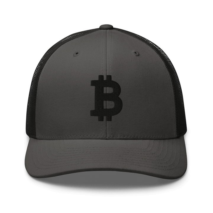 Bitcoin Trucker Cap – 3D Embroidery in Black