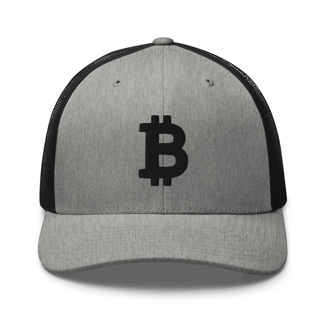 Bitcoin Cap Trucker Cap – 3D Stick in Schwarz – Crypto Cap | HODL.ag