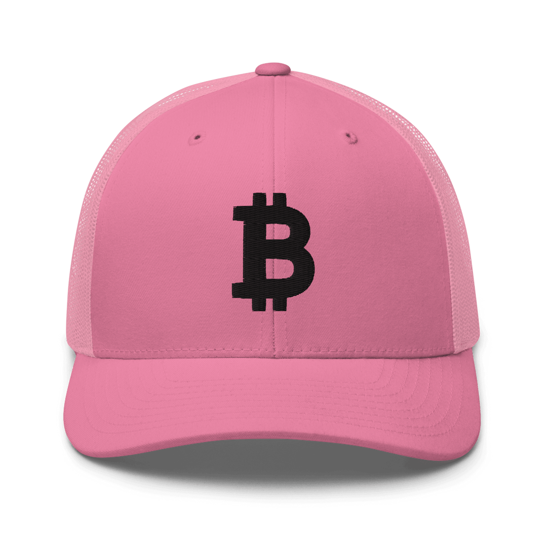 Bitcoin Cap Trucker Cap – 3D Stick in Schwarz – Crypto Cap | HODL.ag