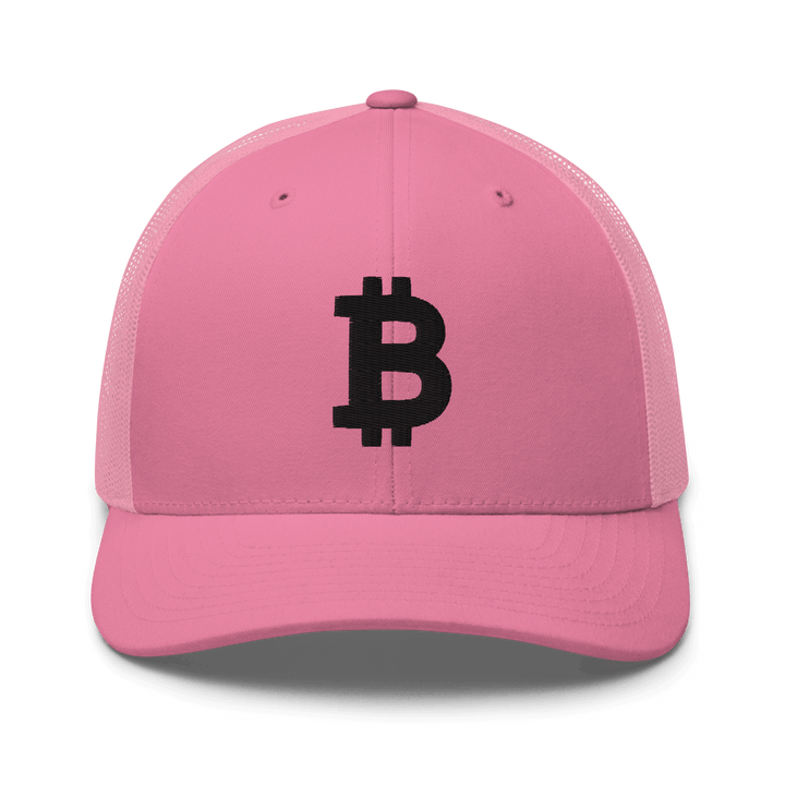 Bitcoin Cap Trucker Cap – 3D Stick in Schwarz – Crypto Cap | HODL.ag