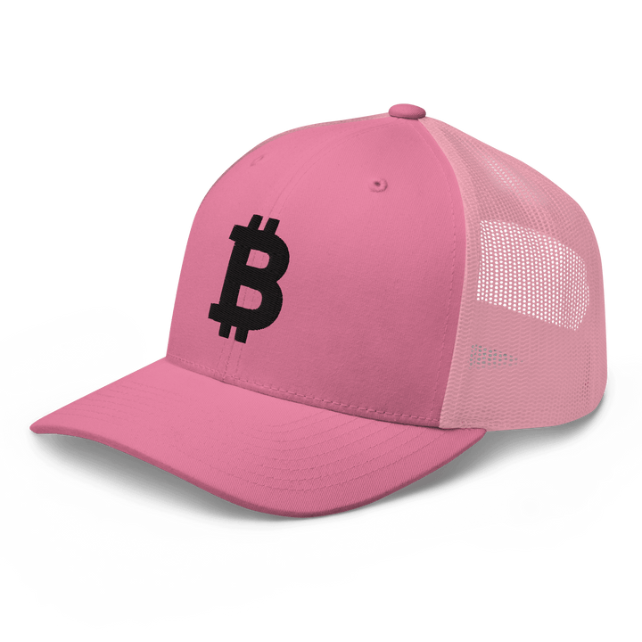 Bitcoin Cap Trucker Cap – 3D Stick in Schwarz – Crypto Cap | HODL.ag