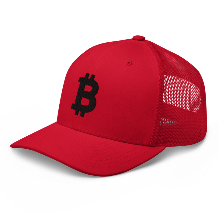 Bitcoin Cap Trucker Cap – 3D Stick in Schwarz – Crypto Cap | HODL.ag