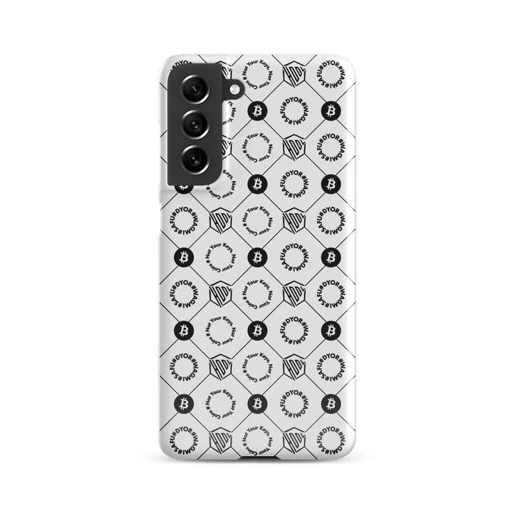 HODL Snap case Samsung®-Hülle "FIRST EDITION WHITE" - HODL.ag