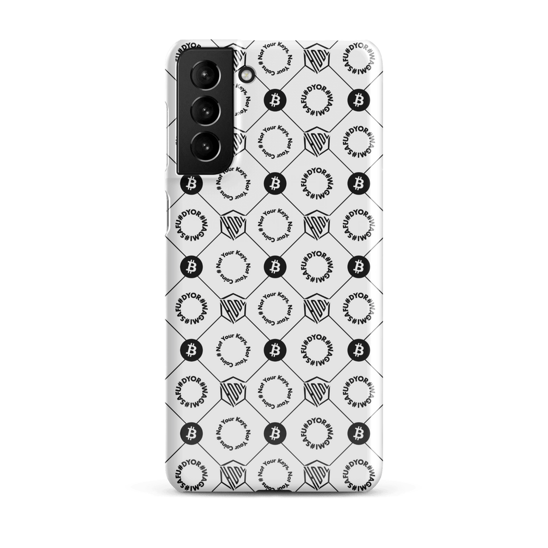 HODL Snap case Samsung®-Hülle "FIRST EDITION WHITE" - HODL.ag