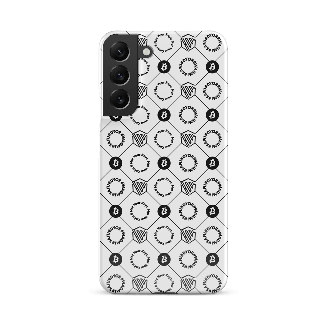 HODL Snap case Samsung®-Hülle "FIRST EDITION WHITE" - HODL.ag