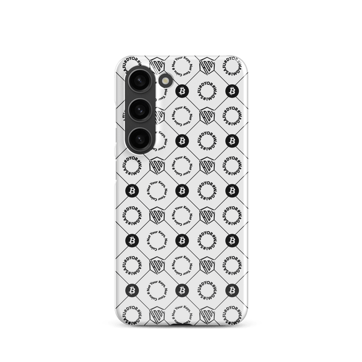 HODL Snap case Samsung®-Hülle "FIRST EDITION WHITE" - HODL.ag