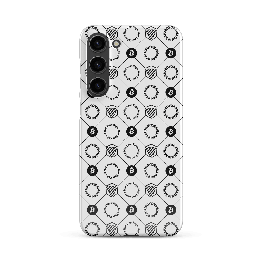 HODL Snap case Samsung®-Hülle "FIRST EDITION WHITE" - HODL.ag