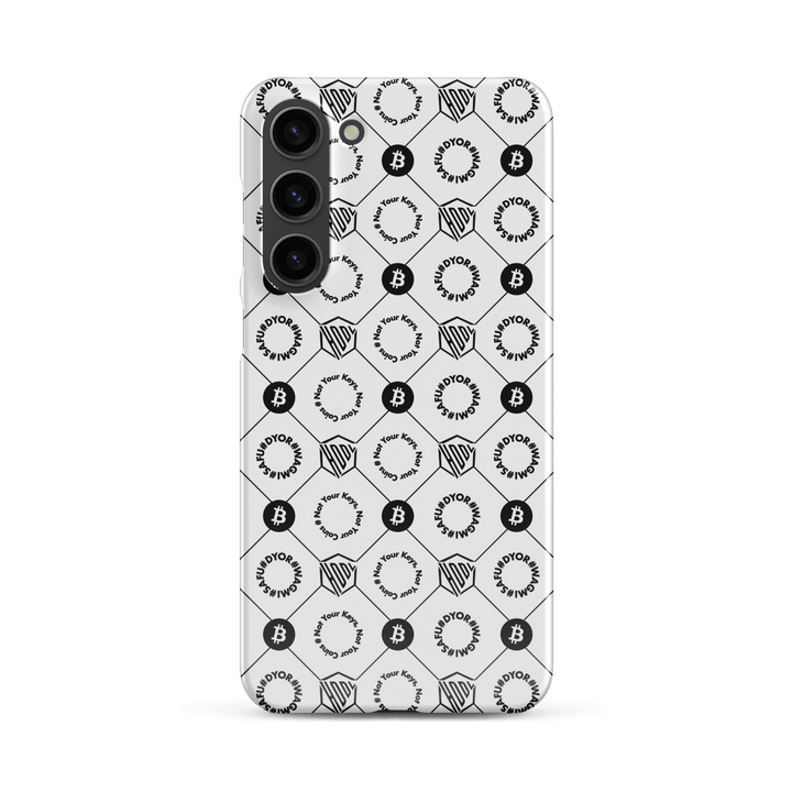 HODL Snap case Samsung®-Hülle "FIRST EDITION WHITE" - HODL.ag