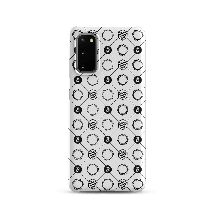 HODL Snap case Samsung®-Hülle "FIRST EDITION WHITE" - HODL.ag