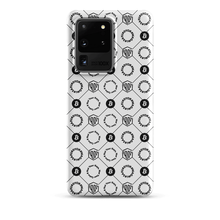 HODL Snap case Samsung®-Hülle "FIRST EDITION WHITE" - HODL.ag