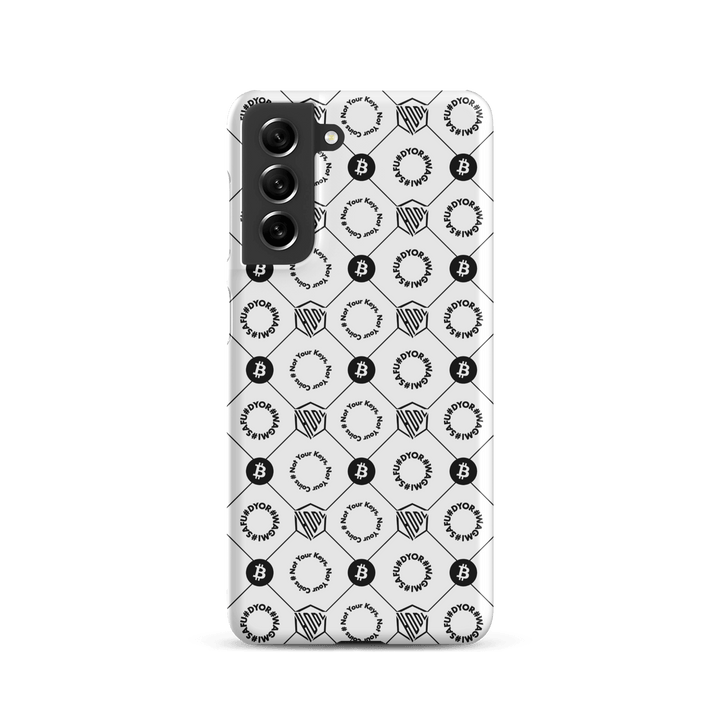 HODL Snap case Samsung®-Hülle "FIRST EDITION WHITE" - HODL.ag