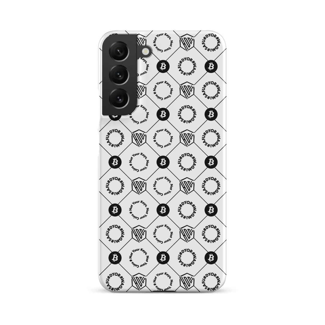 HODL Snap case Samsung®-Hülle "FIRST EDITION WHITE" - HODL.ag