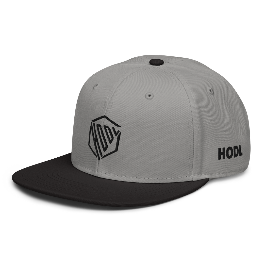 HODL Snapback-Cap Logo Black seitl HODL