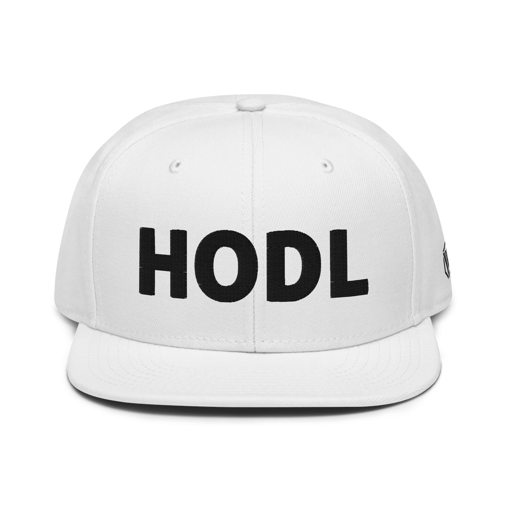 HODL Snapback-Cap 3D Black seitl Logo – Crypto Cap | HODL.ag