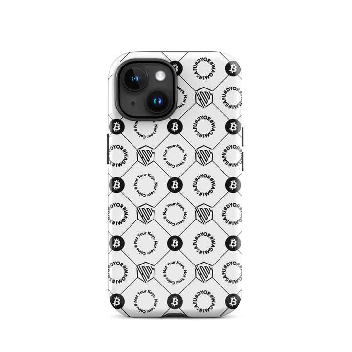 HODL iPhone Hard Case "First Edition White"