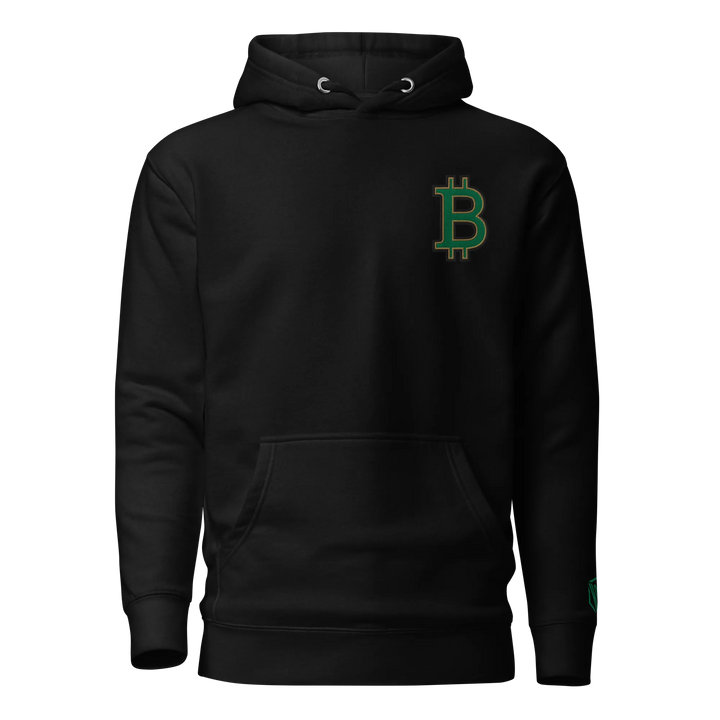 Bitcoin Hoodie HODL³ Green Big B – Bitcoin Hoodie | HODL.ag