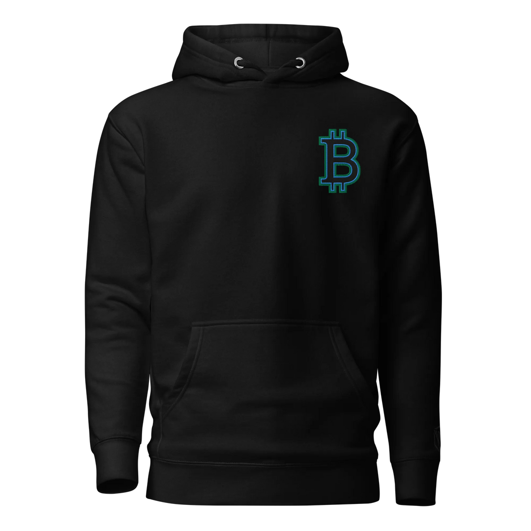 Bitcoin Hoodie HODL³ Black Big B – Bitcoin Hoodie | HODL.ag