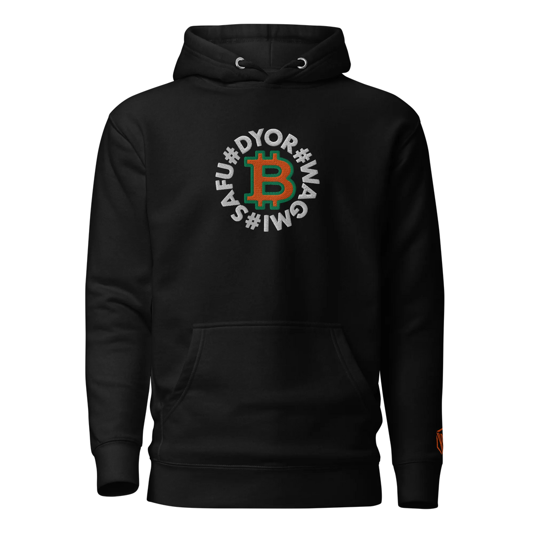 Bitcoin Hoodie HODL Circles SAFU Orange – Bitcoin Hoodie | HODL.ag